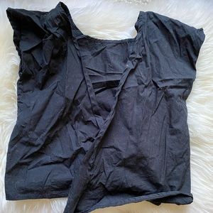 Elizabeth Suzann Maxine Crop in black cotton